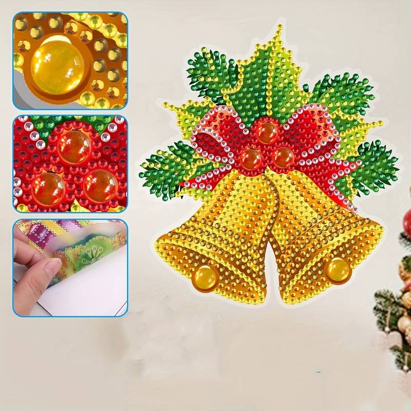 Diamond Wall Sticker Wreath Kit Christmas Diamond Gem - Temu